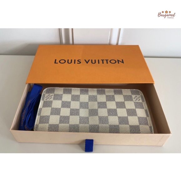 Authentic Louis Vuitton Damier Azur Canvas Leather Zippy Organizer Wallet CA3009 - Picture 14 of 14